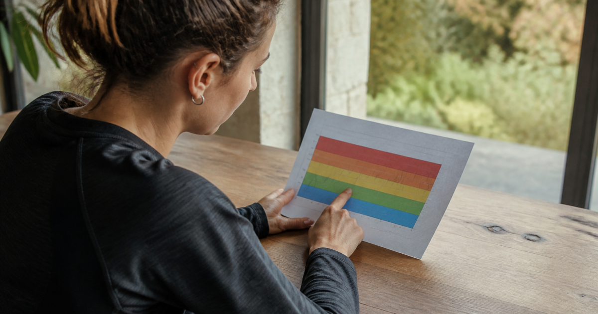 personne consultant graphique zones intensite effort sportif
